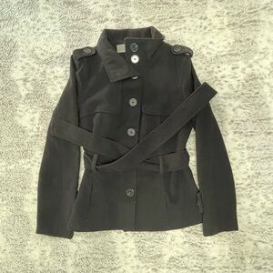 Zara Basic Black Trench Coat